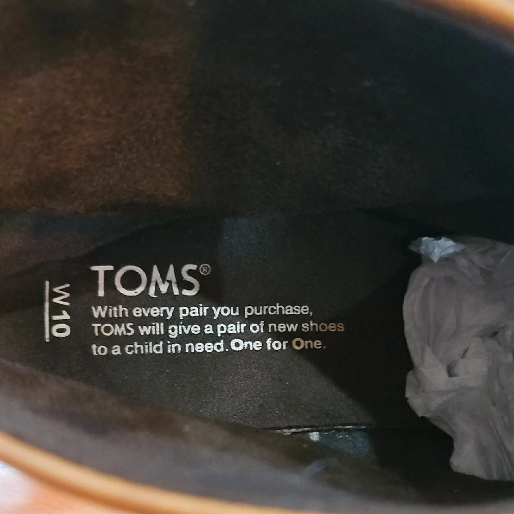 Toms Women's‎ Brown Leather Ankle Booties